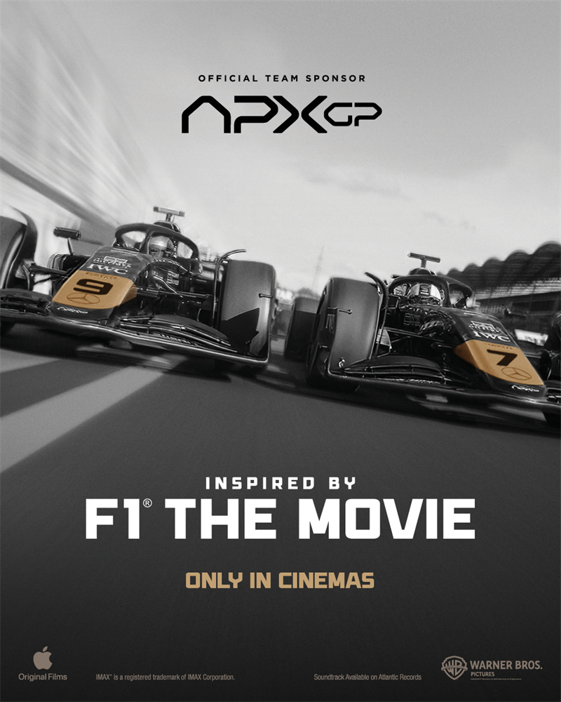 《F1™：狂飙飞车》全国热映 IWC万国表特别呈现APXGP车队联名时计作品